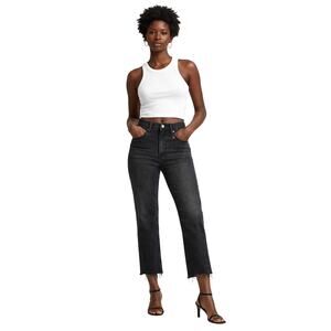 CITIZENS OF HUMANITY Women's High Waist Cropped Isola Denim Jeans Black Size 27